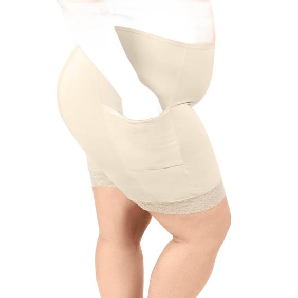 NEW UNDERSUMMERS cooling slipshort with 2 pockets in light beige - Picture 5 of 10